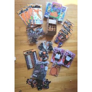 Large Halloween Party Trinkets Classroom Treasure Chest Lot Pencils Books Sticke